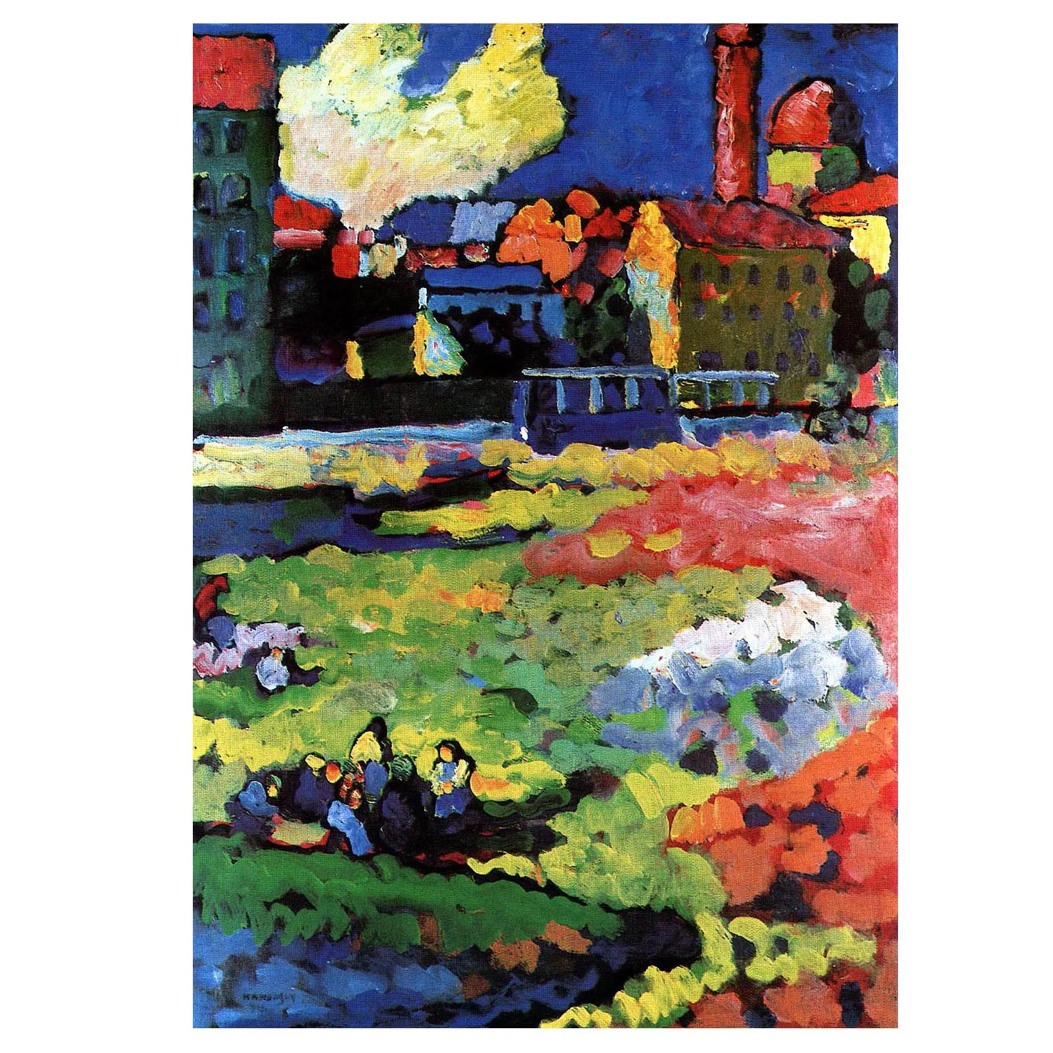 

Картина маслом на русском языке «церковь святого Урсулы» от Wassily Kandinsky