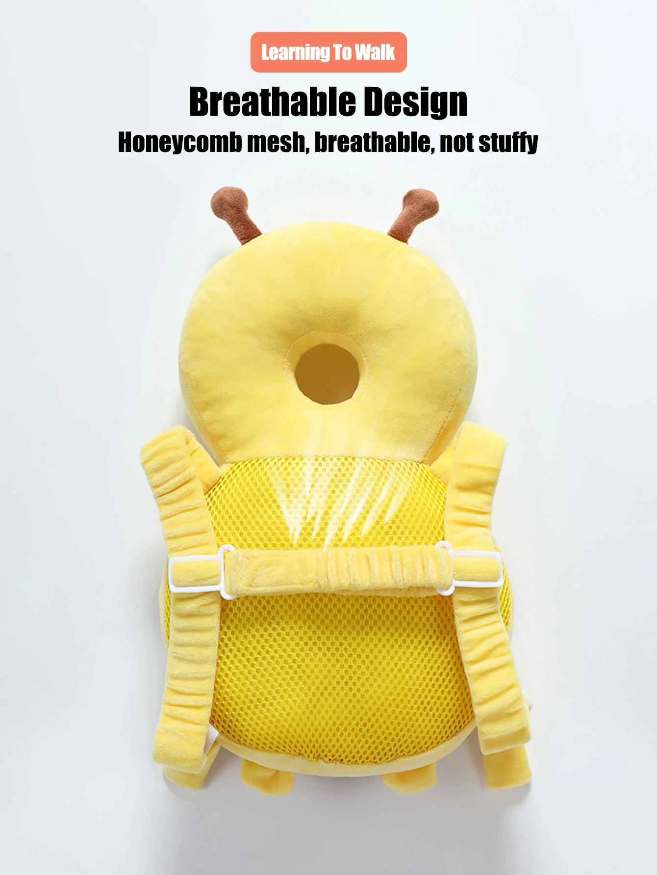 وسادة حماية رأس الطفل من Little Bee - قبعة مسامية مضادة للسقوط مناسبة لحماية رأس الأطفال الصغار، هدية عيد الميلاد #4