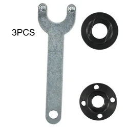 Angle Grinder Flange Nut Set Tool With M14 Thread 14mm Spindle Thread 30mm Pin Drive Holes 40mm Diameter Comes With Wrench