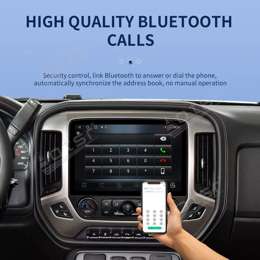 13.3 Inch Android 13 For Chevrolet Silverado GMC SIERRA 2014 - 2020 Car Multimedia GPS Player Audio Radio Stereo Head Unit
