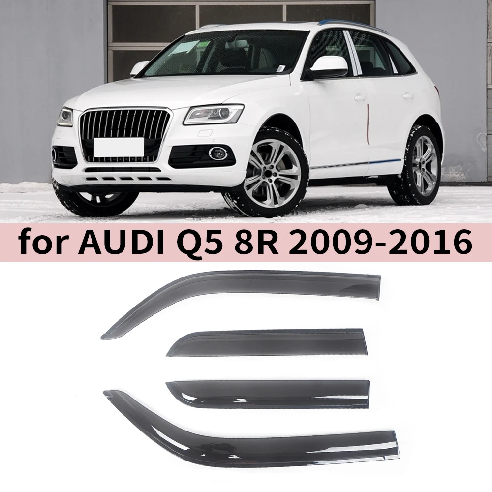 

Оконный козырек для Audi Q5 8R 2009 2010 2011 2012 2013 2014 2015 2016, ветровые дефлекторы, защита от дождя, дверной козырек, вентиляционные шторы, вентиляционный козырек