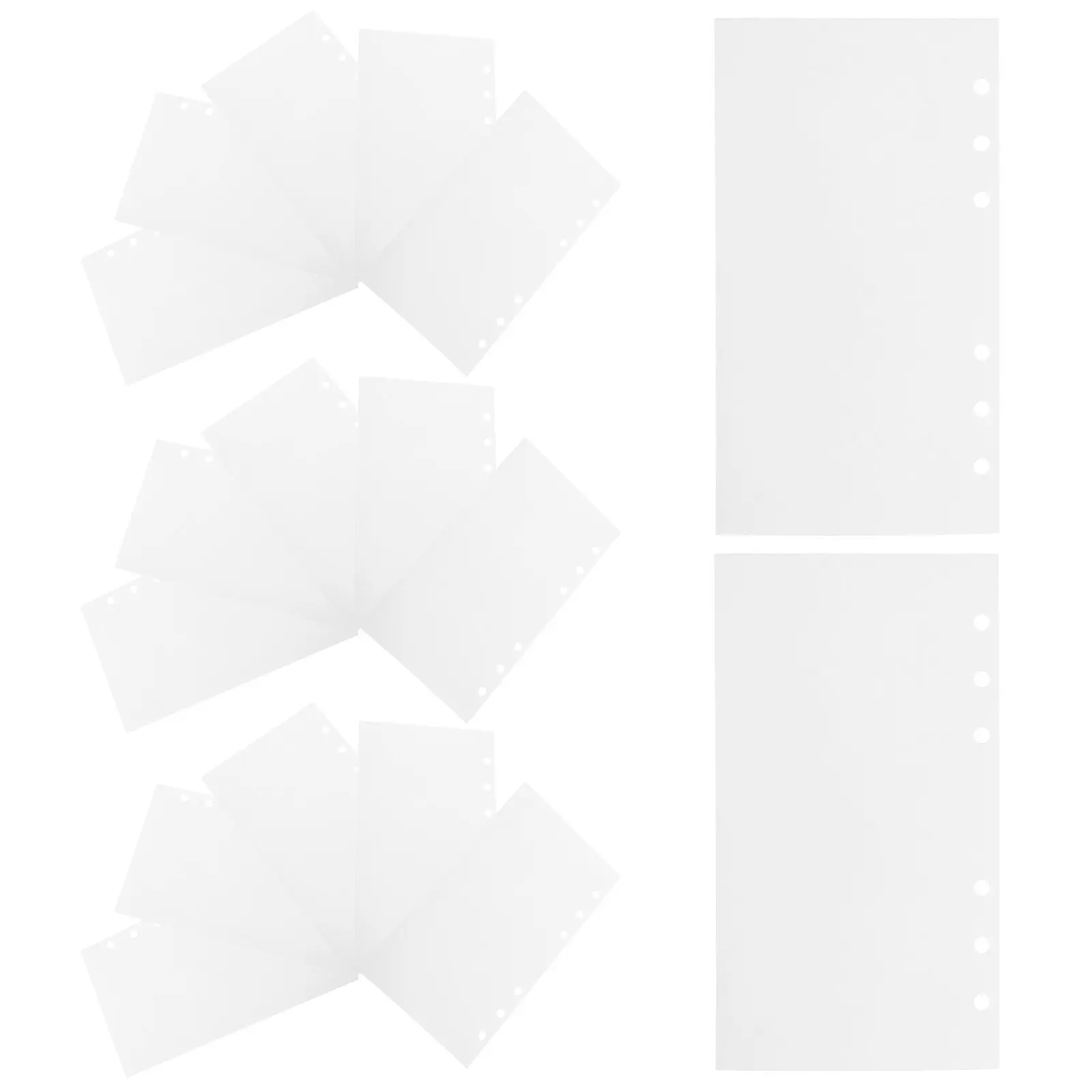

40 Sheets A6 Sticker Binder Refill Insert Double-Side Release Paper Pages for 6 Ring Loose Leaf Notebook Sticker Collecting