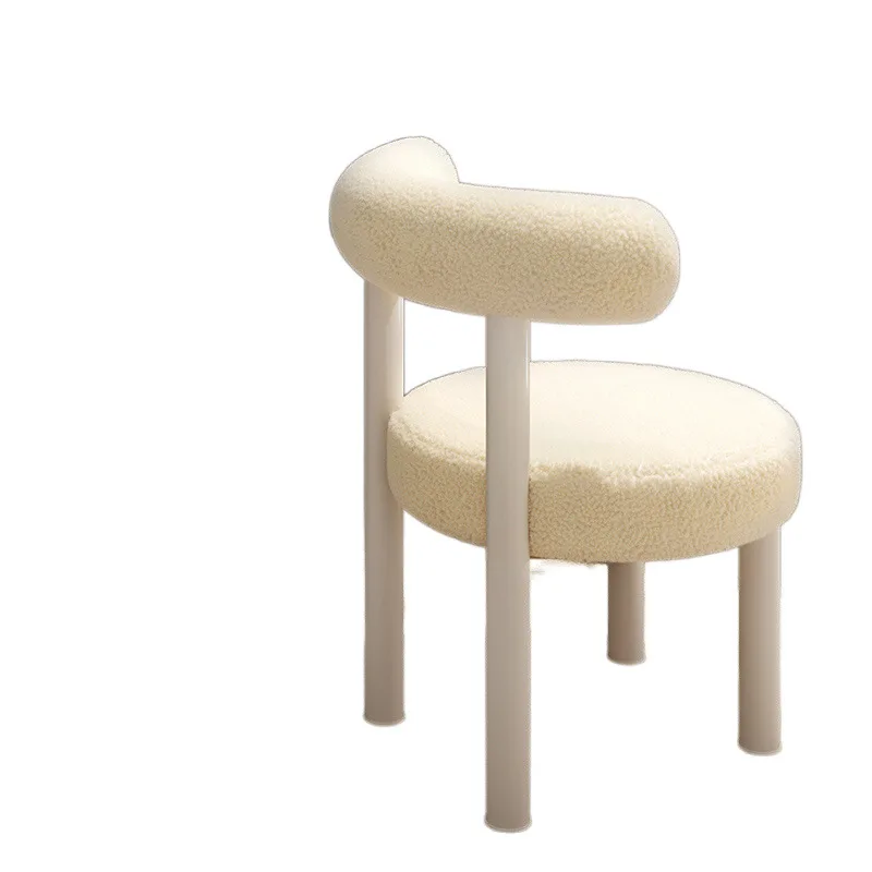 

Internet celebrity makeup stool ins wind desk backrest stool, bedroom dresser makeup chair, light luxury and simple