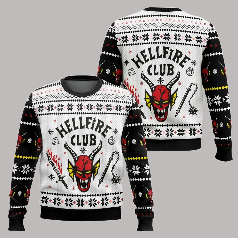 لديك الجحيم عيد الميلاد إدي مونسون سترة عيد الميلاد القبيحة مضحك عطلة حفلة البلوز البلوزات للرجال النساء هدية عيد الميلاد 2026