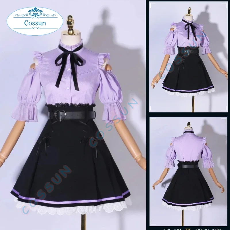 

Amine Re:Zero-Starting Life in Another World Emilia Cosplay Costume Halloween outfits Women Dress