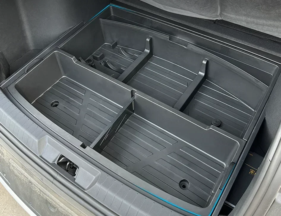 Rear Trunk Storage Box For BYD Song Plus EV Rear Trunk Organizer Storage Box Trunk Leftover Space Storage Box