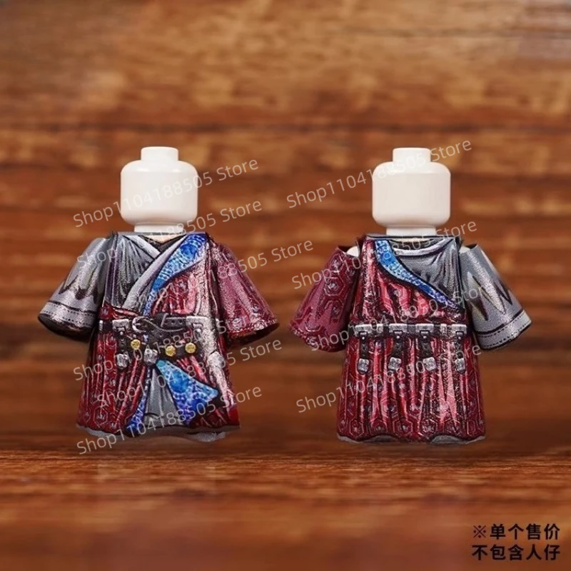 MOC Lalka innej firmy Miękka folia Klocki do budowy Akcesoria dla lalek Ubrania Cesarz Minister Oficjalny płaszcz Łączenie Zabawka montażowa Prezent