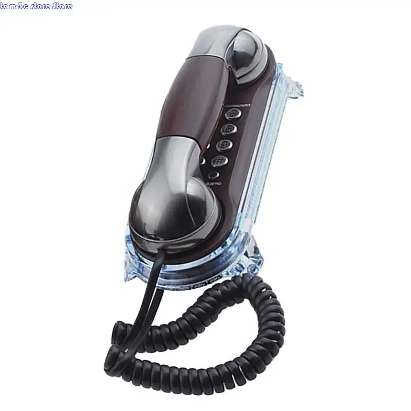 هاتف D0UA MT025 الهاتف الأنيق الجدار المثبت على الجدار مع زر كبير ، إعادة الاتصال والمكالمات الواردة وظائف وميض