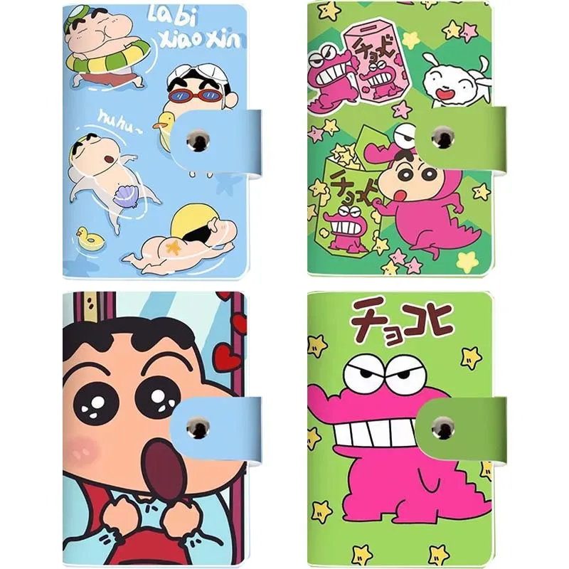 

Crayon Shin-chan 20 Detents Card Bag PU Business Bank Credit Bus ID Card Holder Cover Coin Pouch Anti Demagnetization Wallets