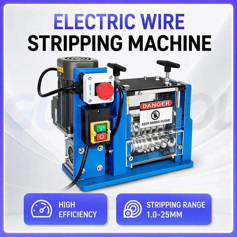 1.0-25mm Automatic Wire Processing Machine Cable Insulation Remover Electric Wire Peeling Equipment For Industrial Applications