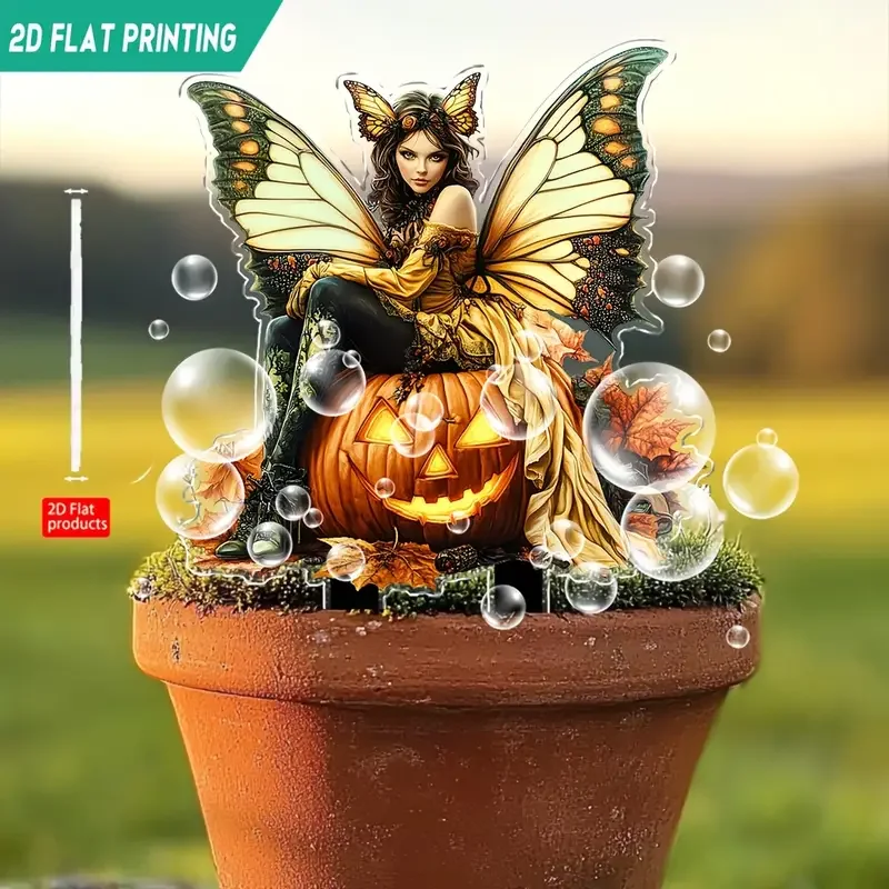1PCS Pumpkin Elf Garden Decoration Pile is Suitable for Outdoor Lawn Decoration Halloween Decoration and Autumn Decoration