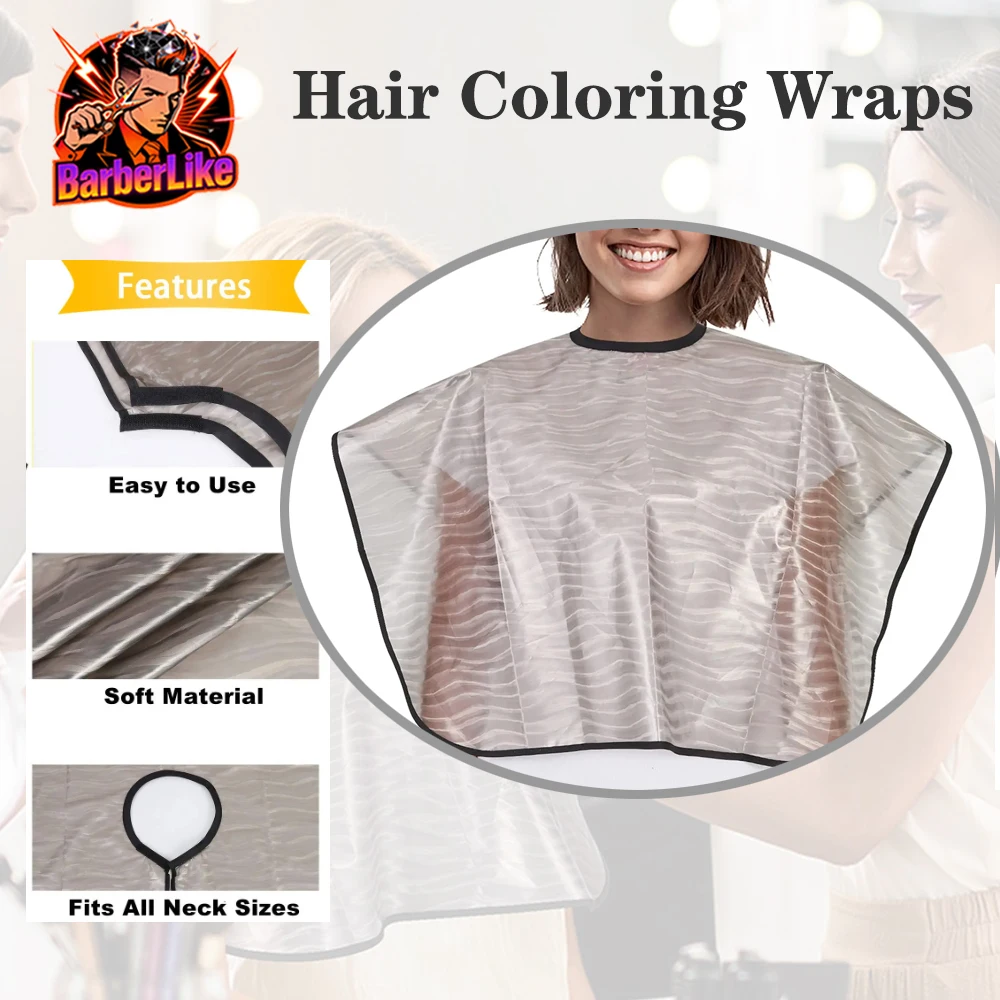 Воротник для стрижки волос, водостойкая накидка-раскраска