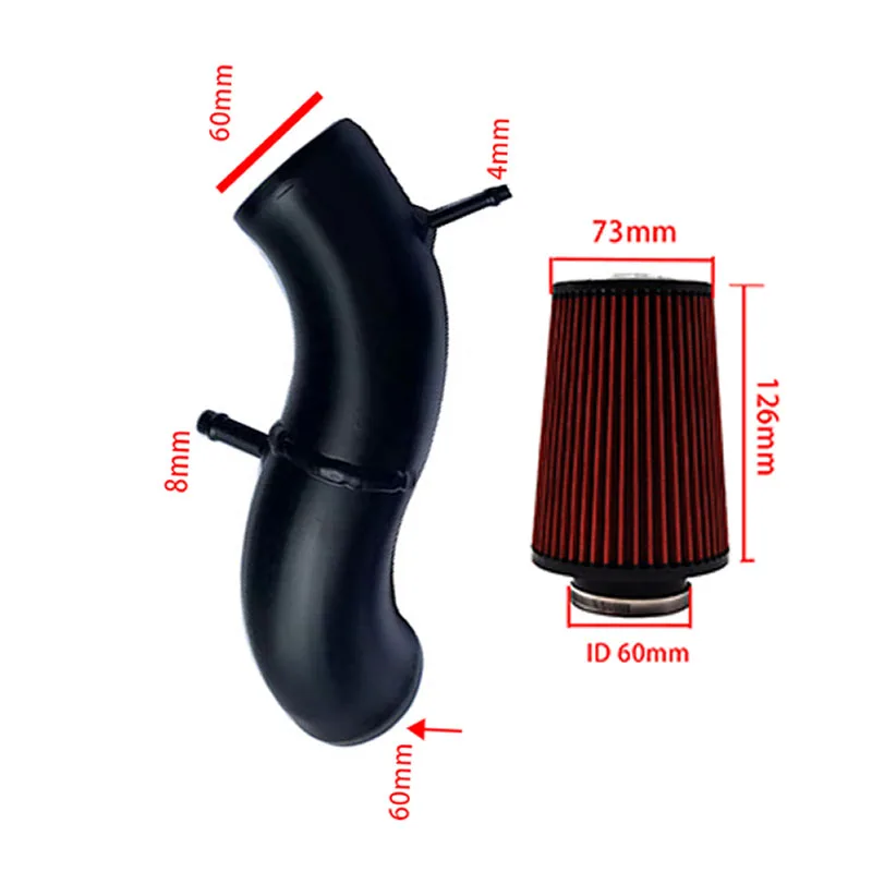 Air Intake Kit For Abarth 500 595 695 Air Intake High Flow Feed System In Original Airbox Position Replacement Performance Parts