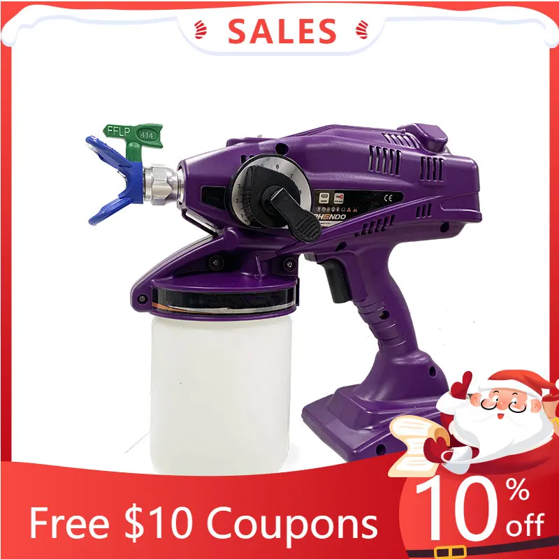 

Portable Airless Sprayer Corded Handheld Paint Spray Gun With Fine Finished Low Pressure Nozzles