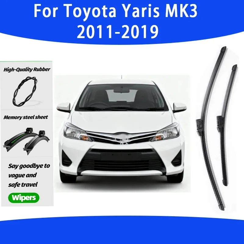 

Щетки стеклоочистителя автомобиля для Toyota Yaris MK3 2011-2019, лобовое стекло, щетка от дождя, автомобильные аксессуары 2016 2017 2018 24 "+ 14"