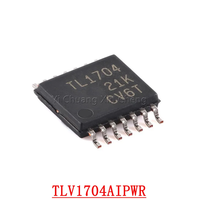 5Pieces TLV1704AIPWR TSSOP-14 MARKING;TL1704 Analog Comparators Quad,2.2V-36V,micro Power Comp Operating Temperature:-40C+125C