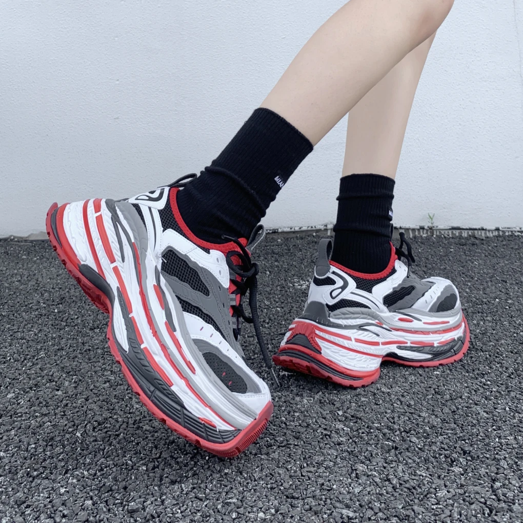 Women Platform Sneakers Casual Sports Shoes Super Chunky Thick Sole Footewear Female Outdoor Running Tennis Walking Sneakers 43