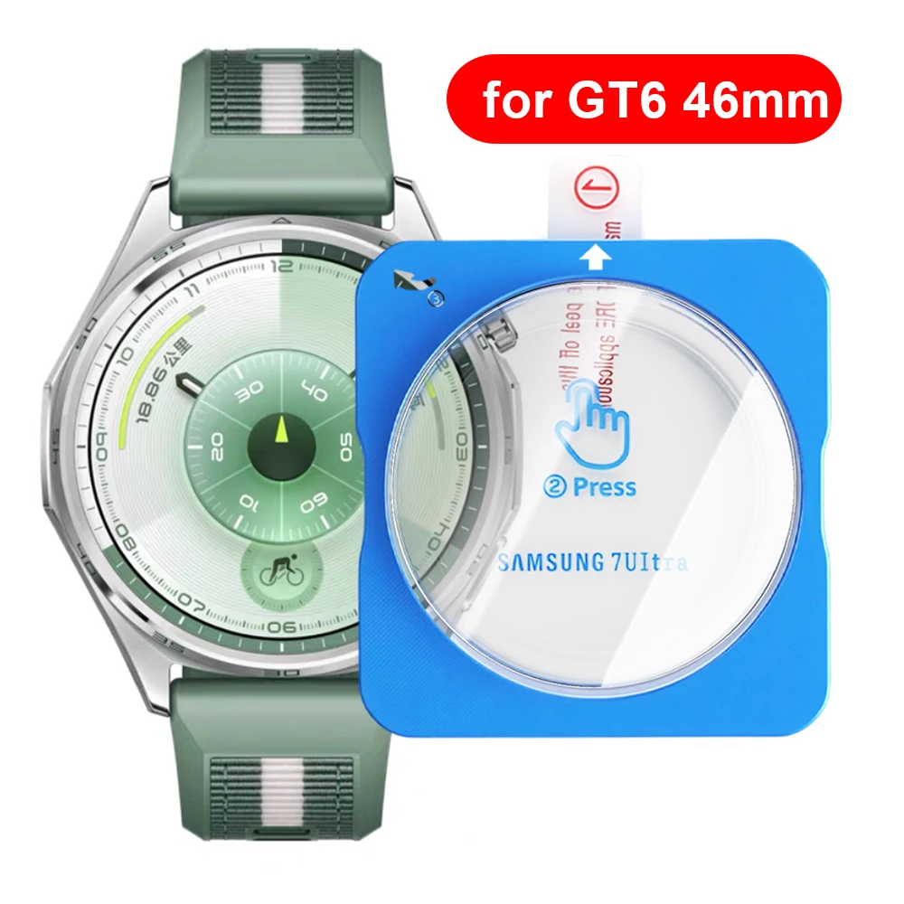 Pellicola salvaschermo premium da 1-5 pezzi per Huawei Watch GT6 41mm/46mm GT6 Pro HD in vetro temperato con kit di installazione di allineamento automatico