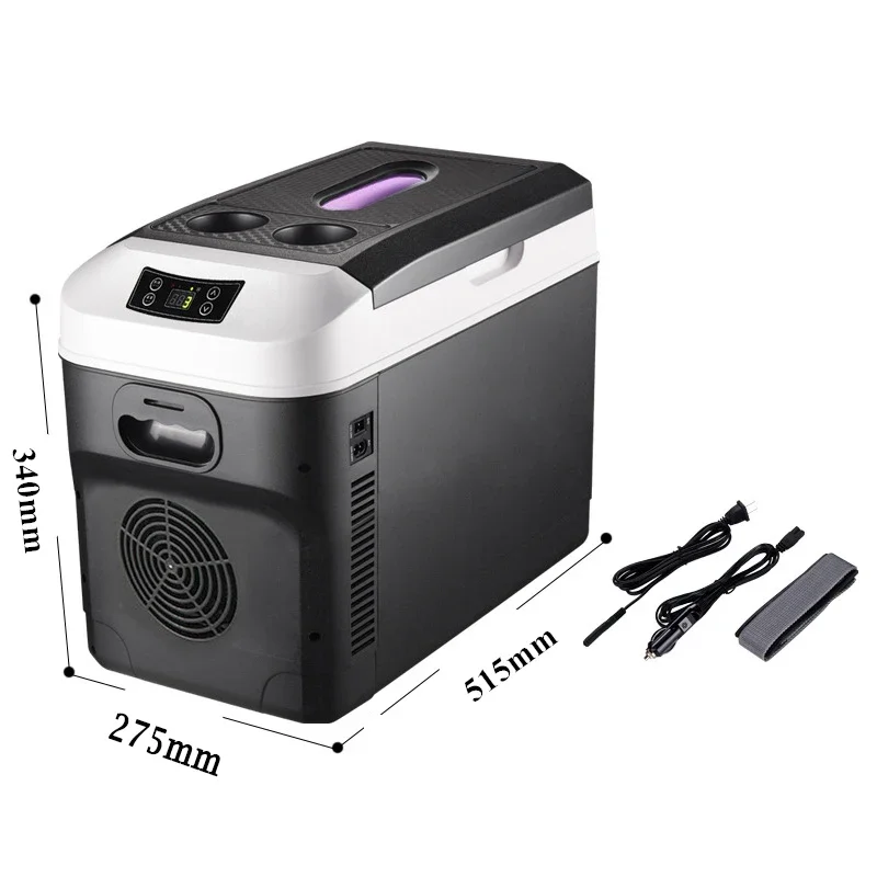 0~55 Degrees 20L Mini Refrigerator Fridges DC12/24V Car Home Drinks Cooler Heater Keep Warm Fresh for Outdoor Pinic Camping