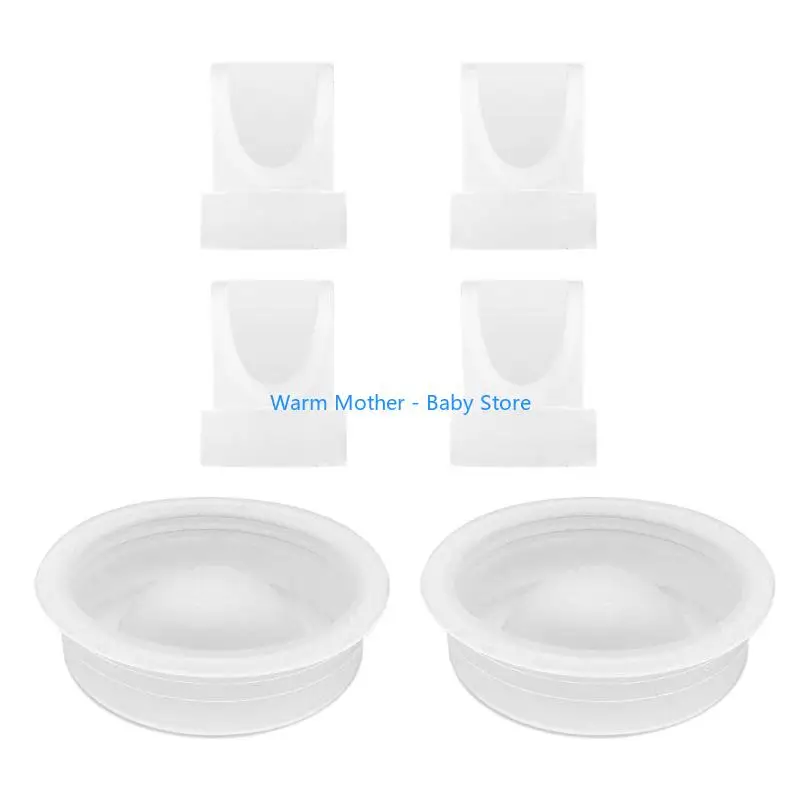 مجموعة صيانة مضخات الثدي، صمامات منقار البط من السيليكون ومجموعة الحجاب الحاجز من السيليكون مكون مضخة مانعة للتسرب لـ V1/V2 57QE