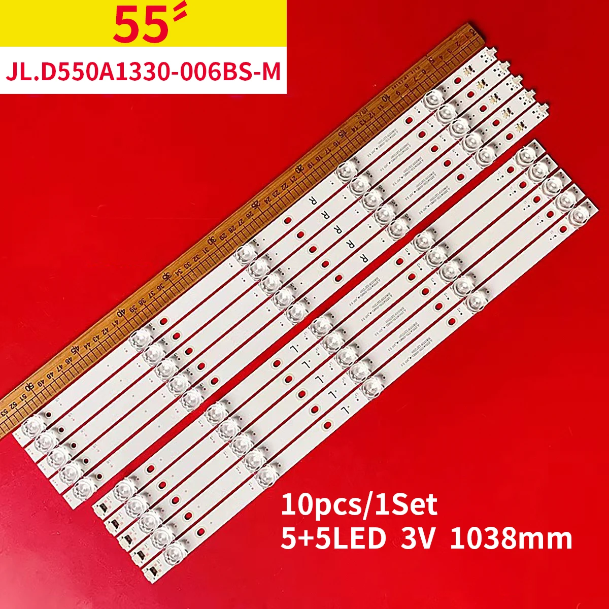 

LED strip 10LED For DEXP U55E7000E DM-LED55UQ32 55DM7700 CX550DLEDM JL.D550A1330-006BS-M PILOT P55USXL TECH SMT55F30UC2M1B1