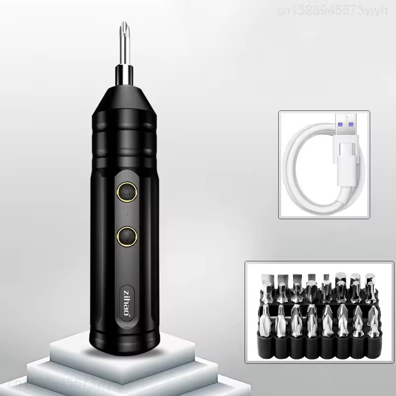 Mini Cordless Impact Lithium Drill Rechargeable Screwdriver Set Multifunctional Electric Screwdriver with Drill Bits Tool