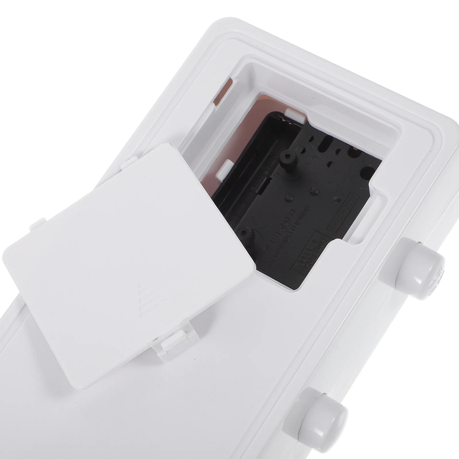 

Home Use White Calendar Clock Manual Date Week Time Display Simple Fashion Alarm Clock Desktop for Bedroom Office Kitchen