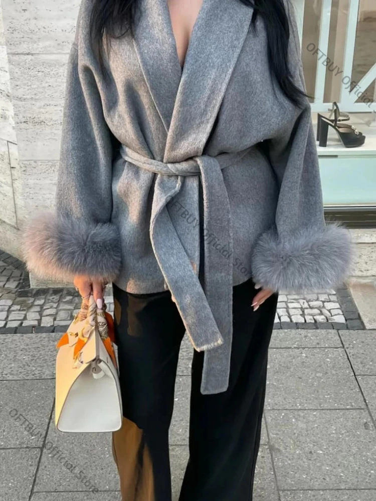 معطف صوف مزدوج الجوانب من OFTB - مراجعة Wool Blend Coat وسعره