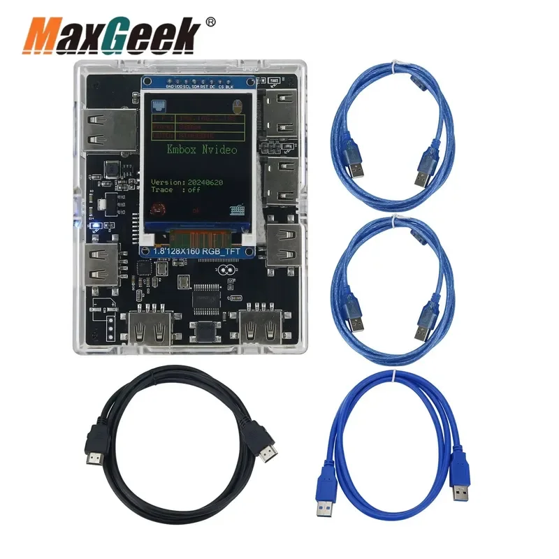 custom for Maxgeek KMBOX N Video Network KVM Controller Capture Card with Loop Out Function HDMI to USB Converter for Xbox