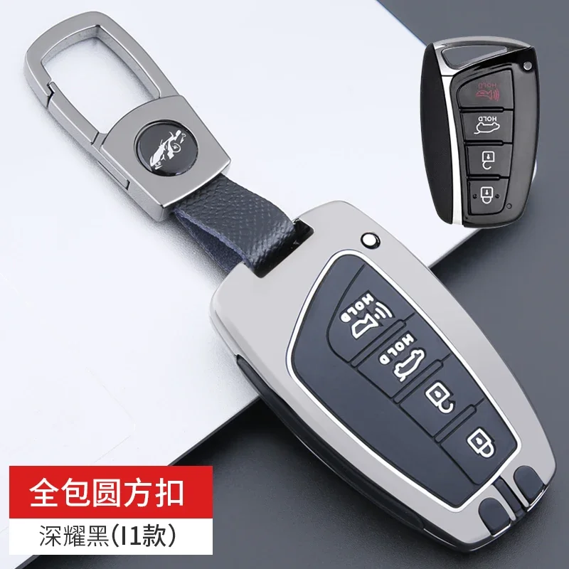 Car Key Case Cover for Hyundai Grand Santa Fe 3 DM Ix45 Ix35 Genesis DH Grandeur Azera HG Equus 2013 - 2016 Accessories