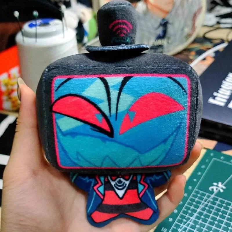 Stuffed Anime 10cm Lucifer Morningstar Plushie Hazbined Vox Plush Toys Doll Decoration Keychain Bakcpack Pendants Gifts