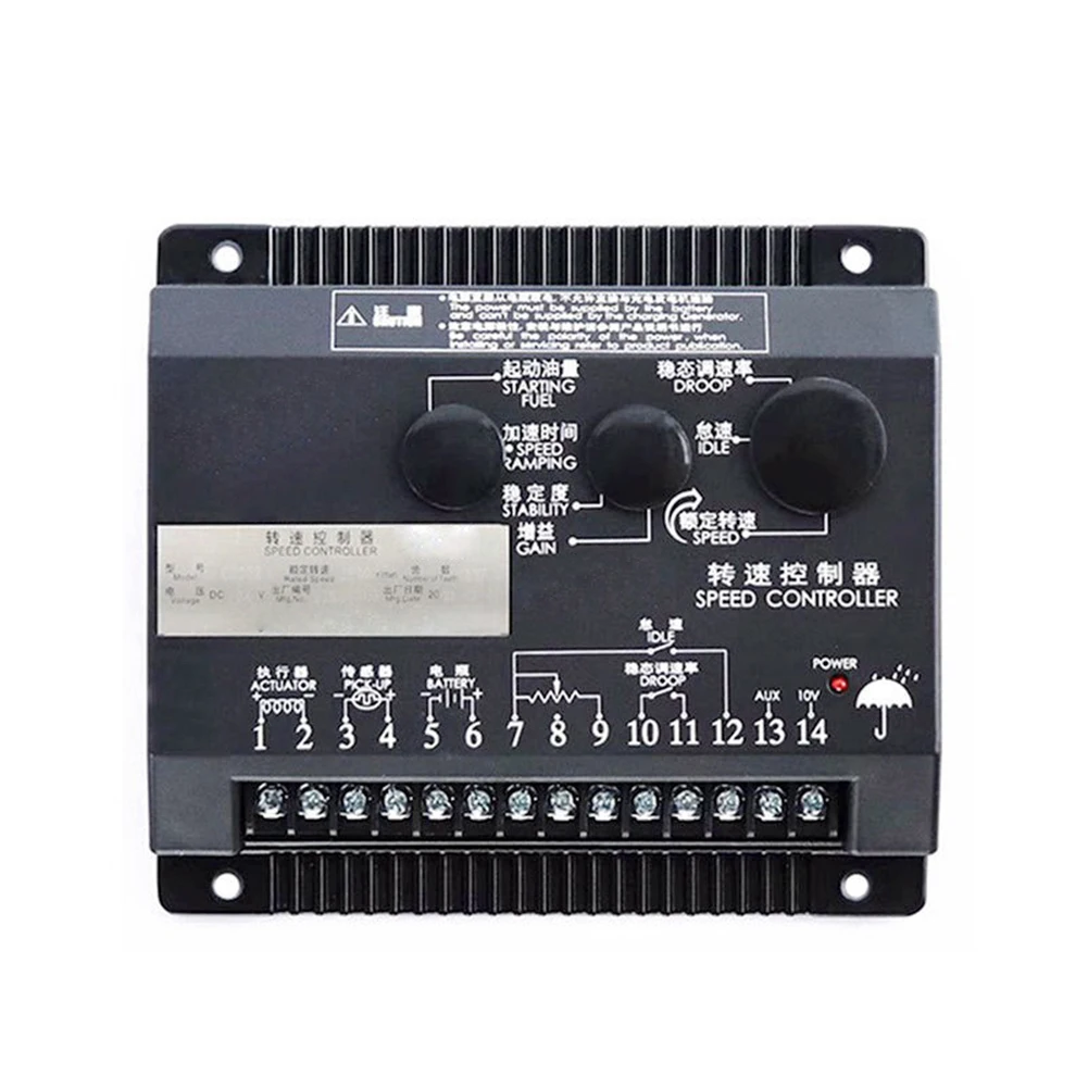 Diesel Generator Speed Governor Electronic Governor Black as Shown In The Picture Electronic Governor Easy Installation