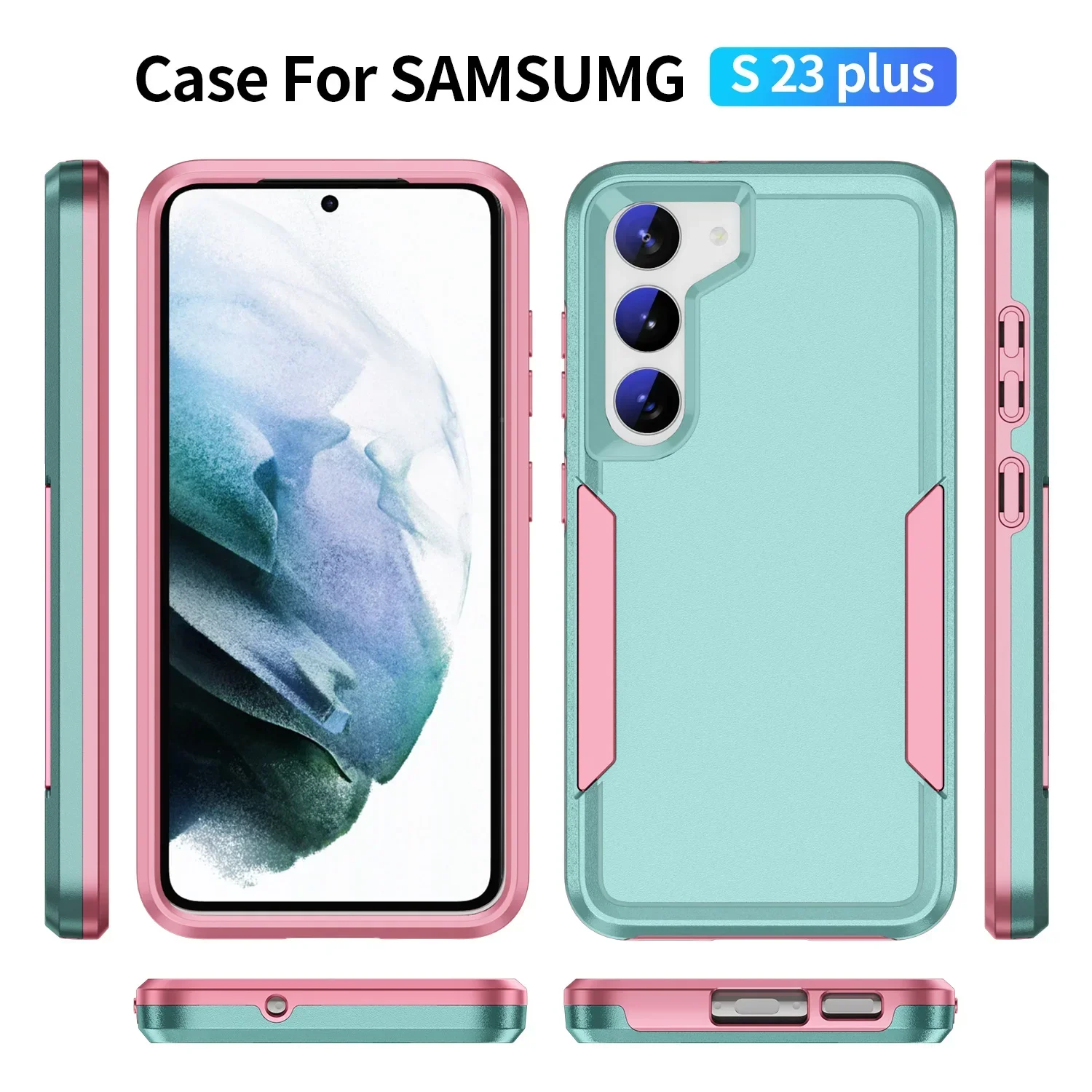 Anti-Vallen Hard Cover Beschermhoes voor Samsung Galaxy S23 S24 S25 Ultra S22 Plus S21 FE S20 5G A15 A55 A35 A16 A56 A36