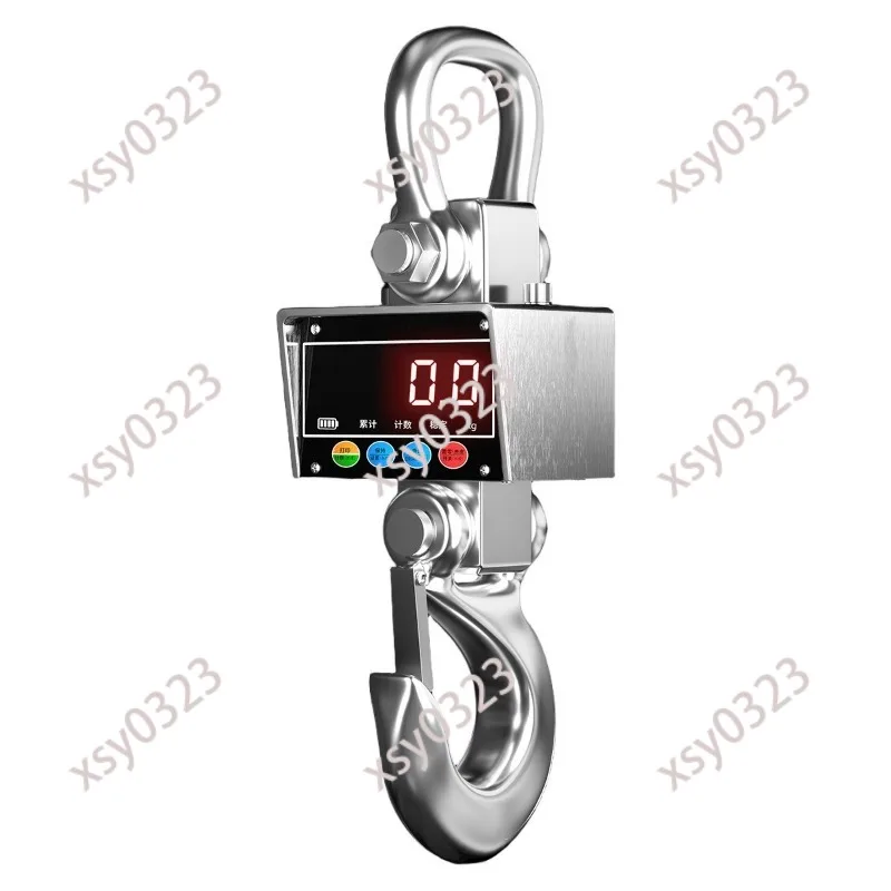 Waterproof Electronic Crane Scale Wireless Hanging Hook Scale 1T 2T 3T 5T 10T Industrial Weighing