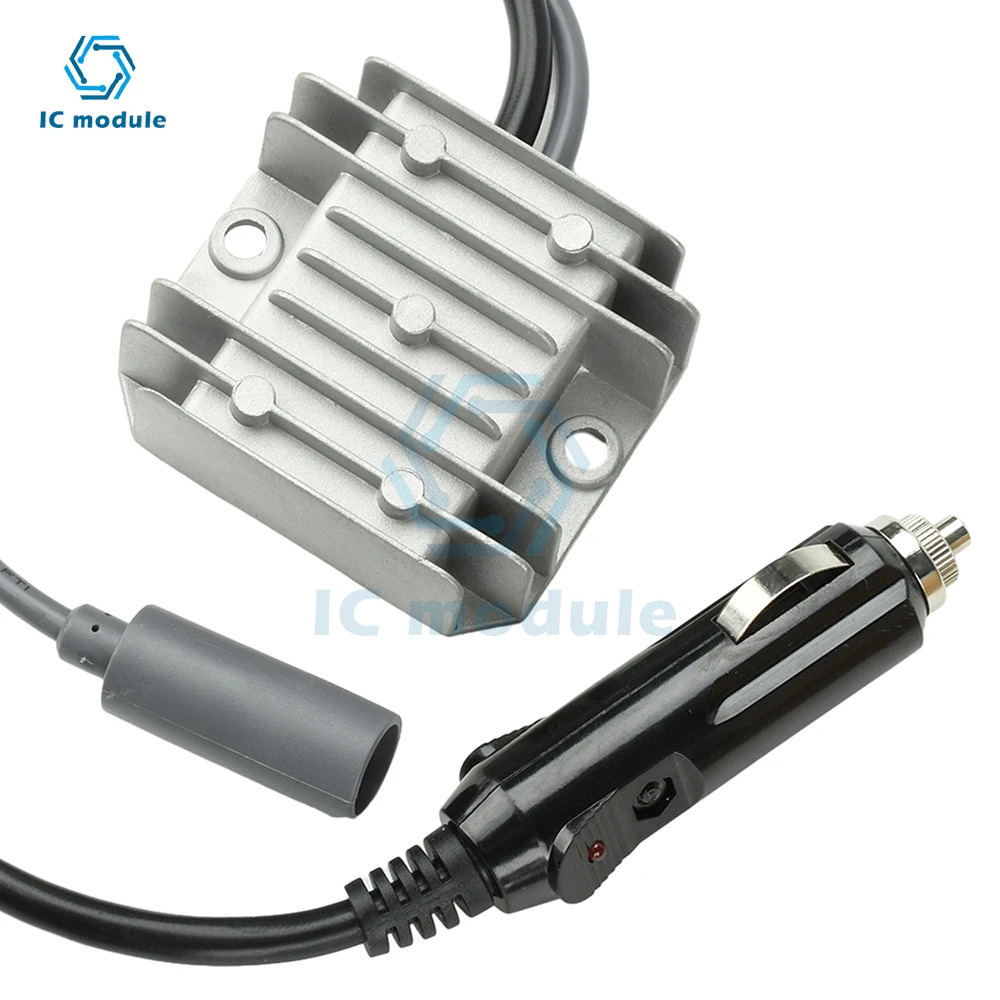 DC 12V/24V to 30V 3.5A Mini DC Step-Up Boost Converter with Cigarette Lighter Plug for RV Truck Car Van Waterproof Power Supply