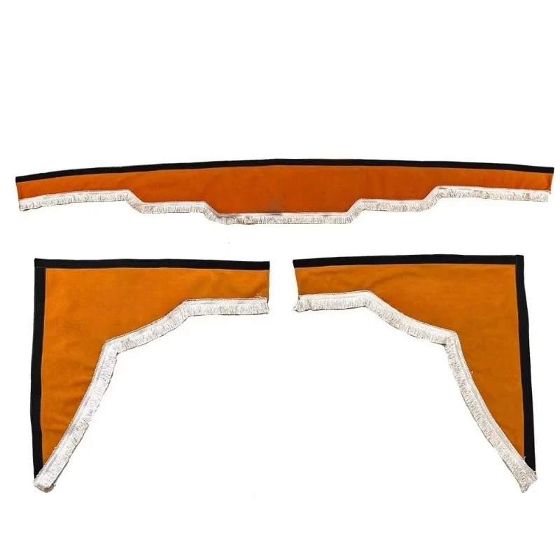 High Quality PVC Curtains For Trucks Customizable Embroidered Logo Waterproof Suede Material Made For Rear Position