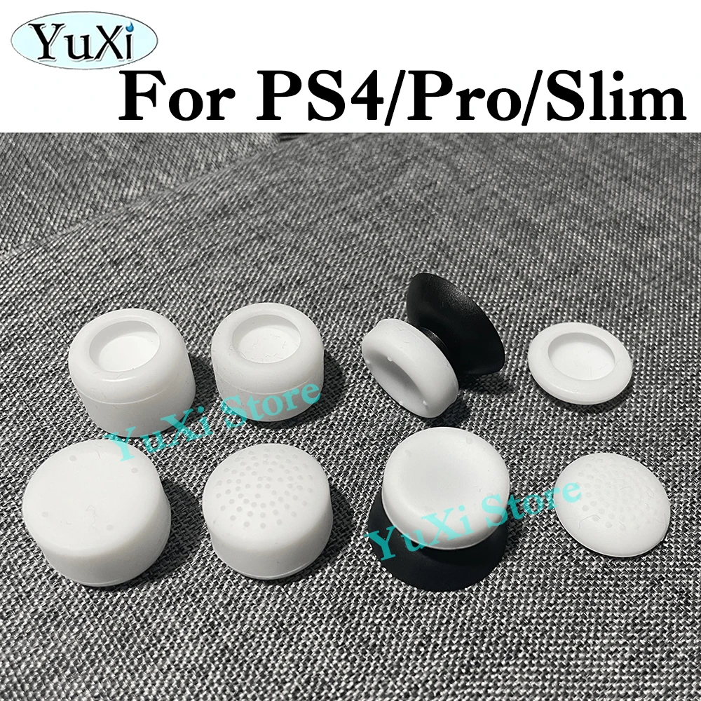 8Pcs Analog Thumb Stick Grip Cap for PS4 Pro Slim Controller Silicone Height Joystick Thumbsticks Cover Gamepad Accessories