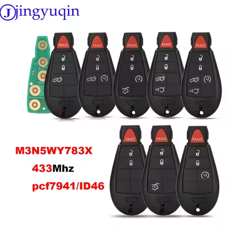 jingyuqin 433Mhz 7941 Remote Car Key Fob M3N5WY783X For Chrysler Town &amp; Country Jeep Grand Cherokee Dodge Caravan Journey