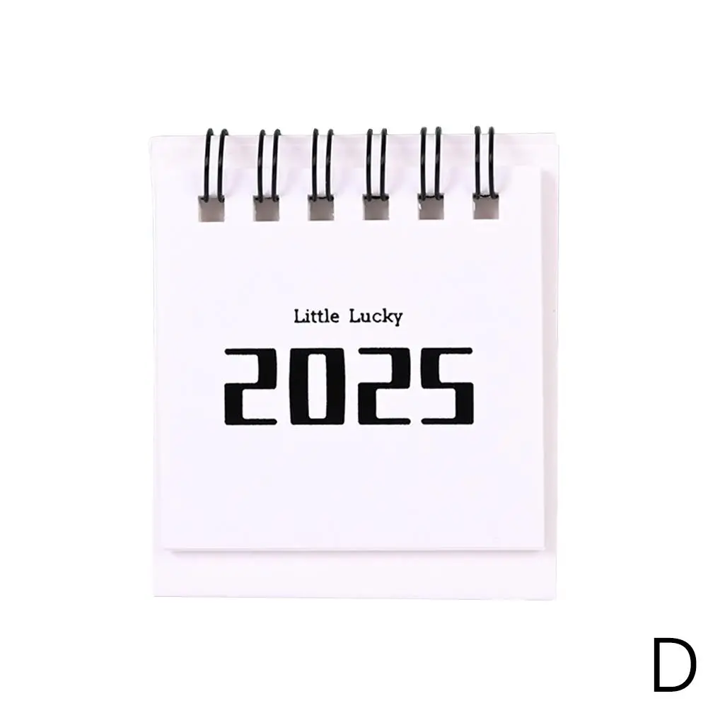 2025 English Solid Color Mini Desk Calendar Creative Memo Desktop Calendar Office Daily Calendar Study Decoration Plan Y1P5