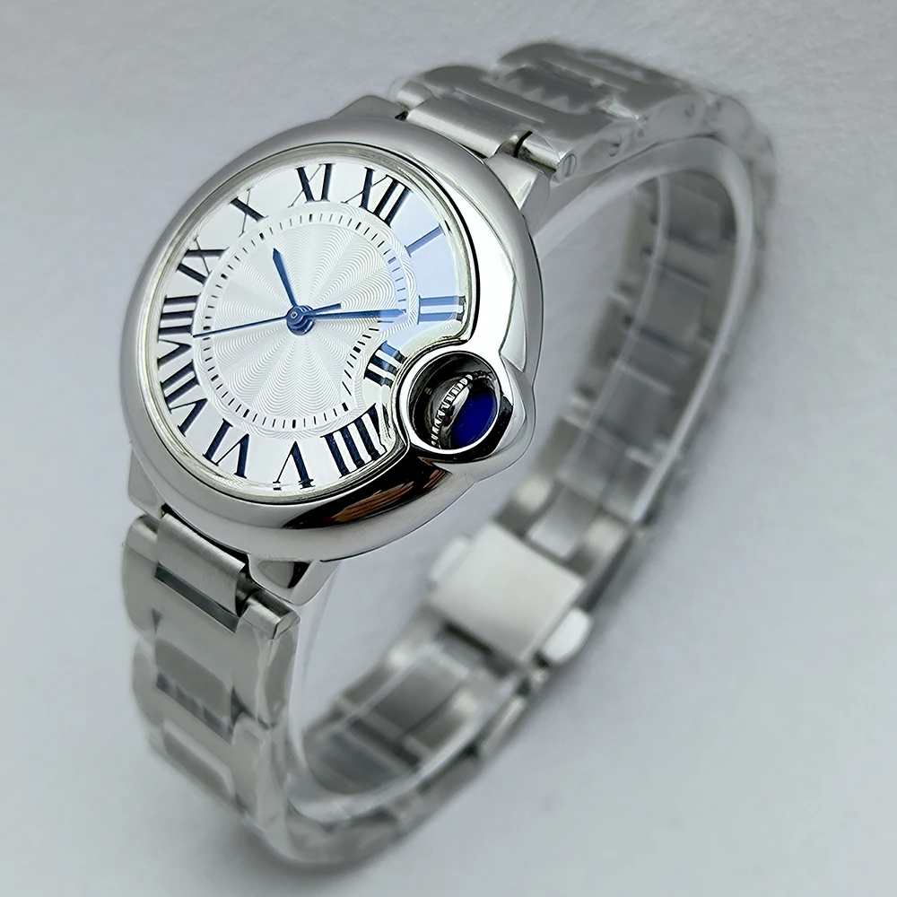 33mm Ladies' Watch NH05 Watch Case Blue Balloon Customized Logo Stainless Steel Watch Accessories Fit NH05 Movement