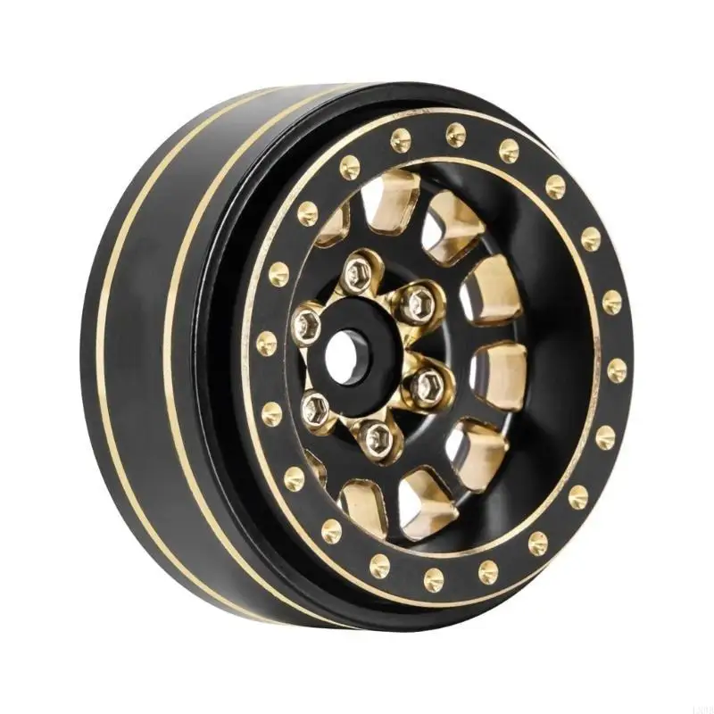Для 1/18 TRX4M 1/24 SCX24 Brass Beadlock Rims Beadlock Wheel Rc Accessories 12-Spoke RC Crawler