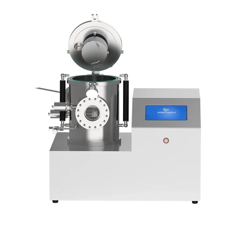 Desktop DC Single Head Bottom-targets Magnetron Sputtering Coater With Stainless Steel Cavity For Metal Materials Thin Films