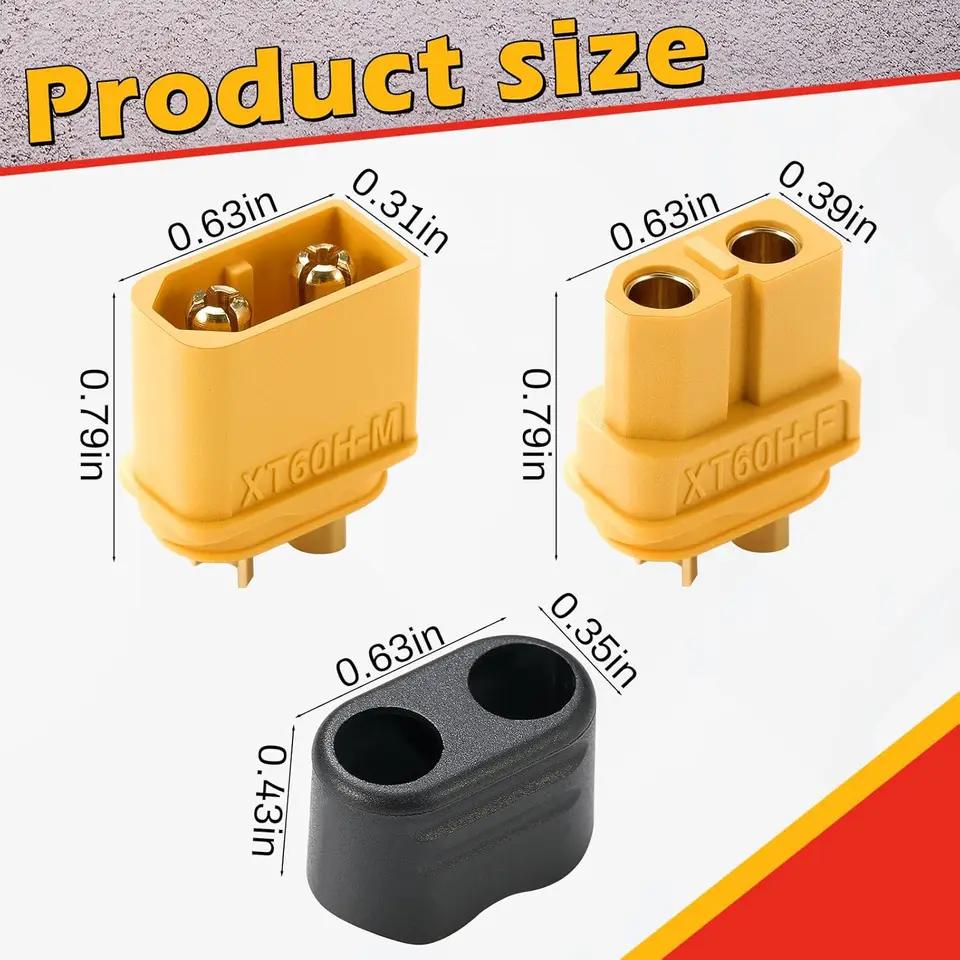 GTIWUNG 15 Pairs XT60H Plug Connector Mannelijk Vrouwelijk