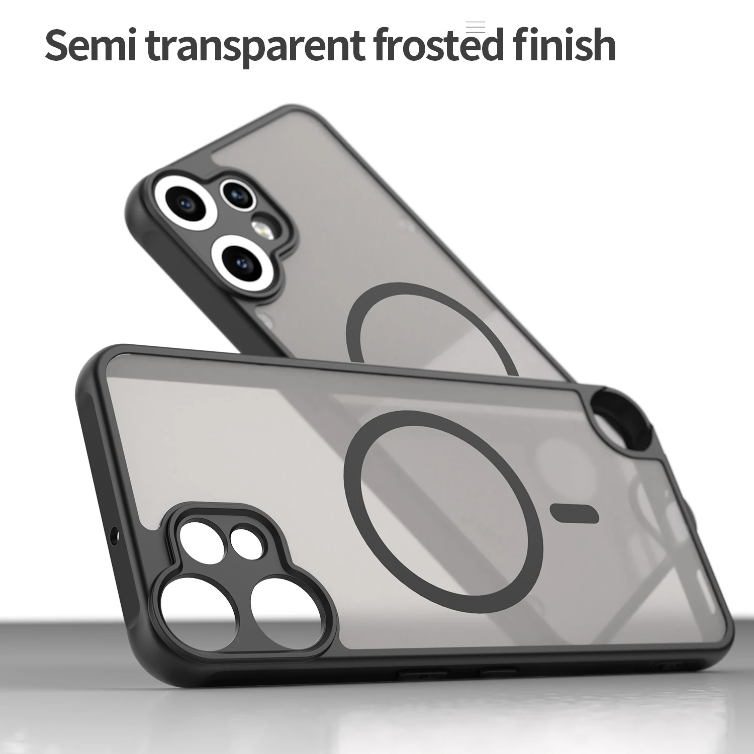 Schlanke, matte, transparente Handyhülle für Nothing 3, 3a Pro 5G, magnetische harte Schutzhülle