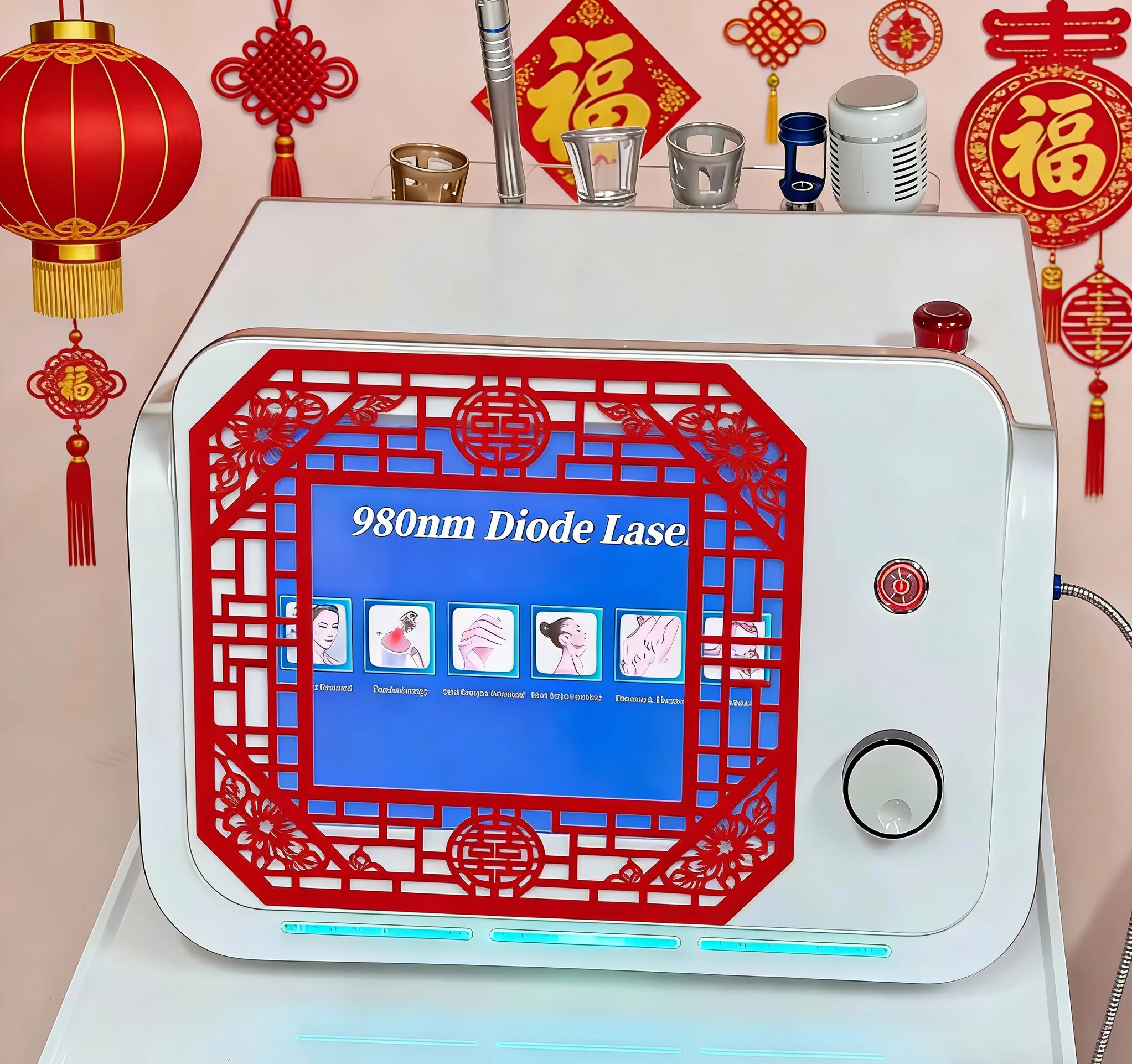 

Многофункциональный лазерный аппарат 6-в-1 (980 нм) для удаления грибковых инфекций кожи и ногтей, а также для удаления красных кровоносных сосудов и сосудистых звездочек (диодный лазер)