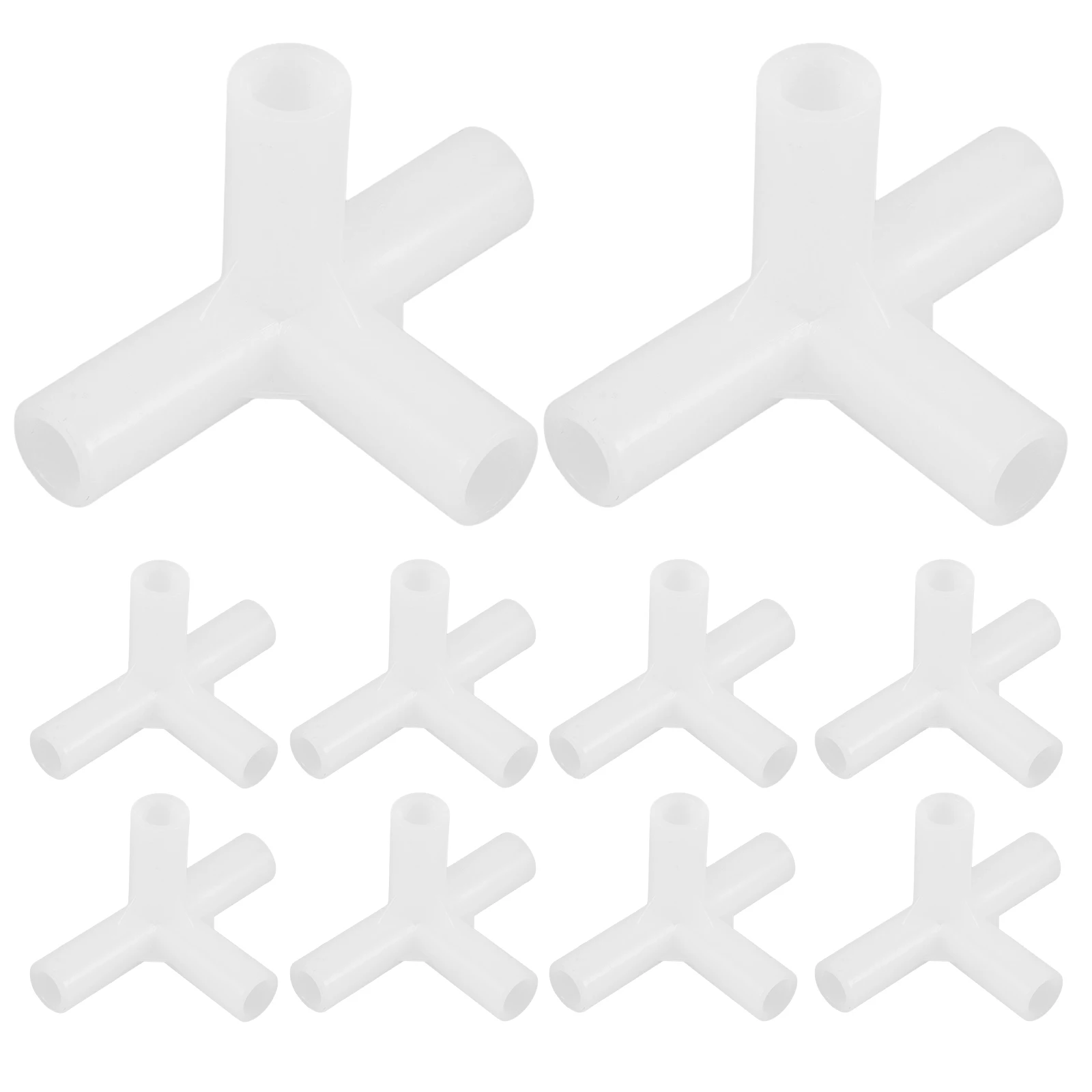 

10Pcs Right Angle Plastic Connectors for Tent Frames Secure 3D Design Joint Fittings for Canopy Awning and Outdoor Shelter Setup