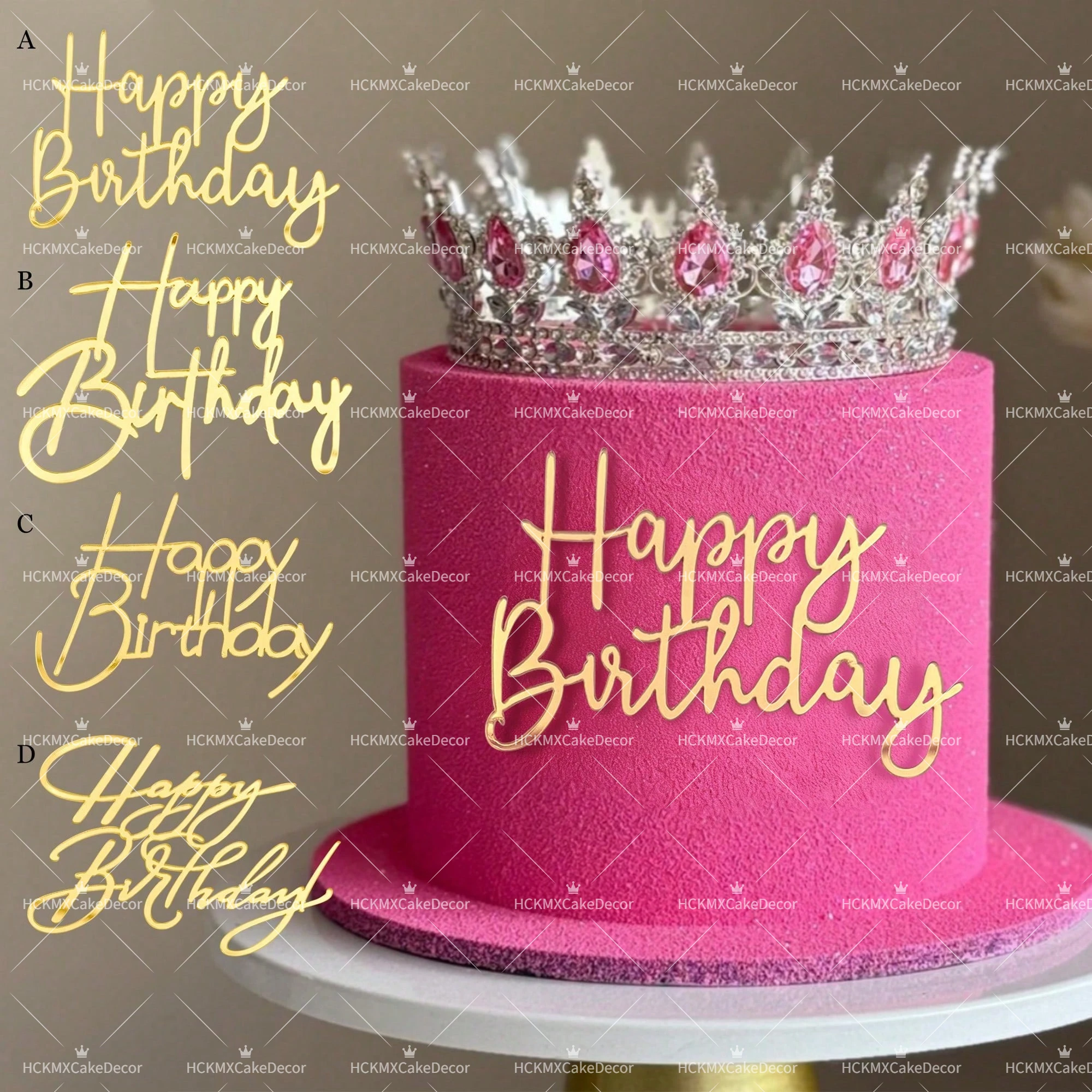3pcs Happy Birthday Cake Toppe Birthday Cake Decorations for Kids s Birthday Party Happy Birthday Cake Picks for Baking
