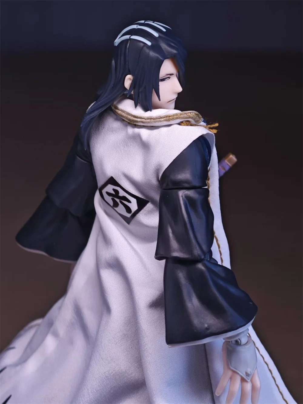 In Stock 1/12 Scale Kuchiki Byakuya Clothes Team Leader ZINNBAORI Cloth Windbreak Cloak Model for 6-inch Action Figure Body DIY