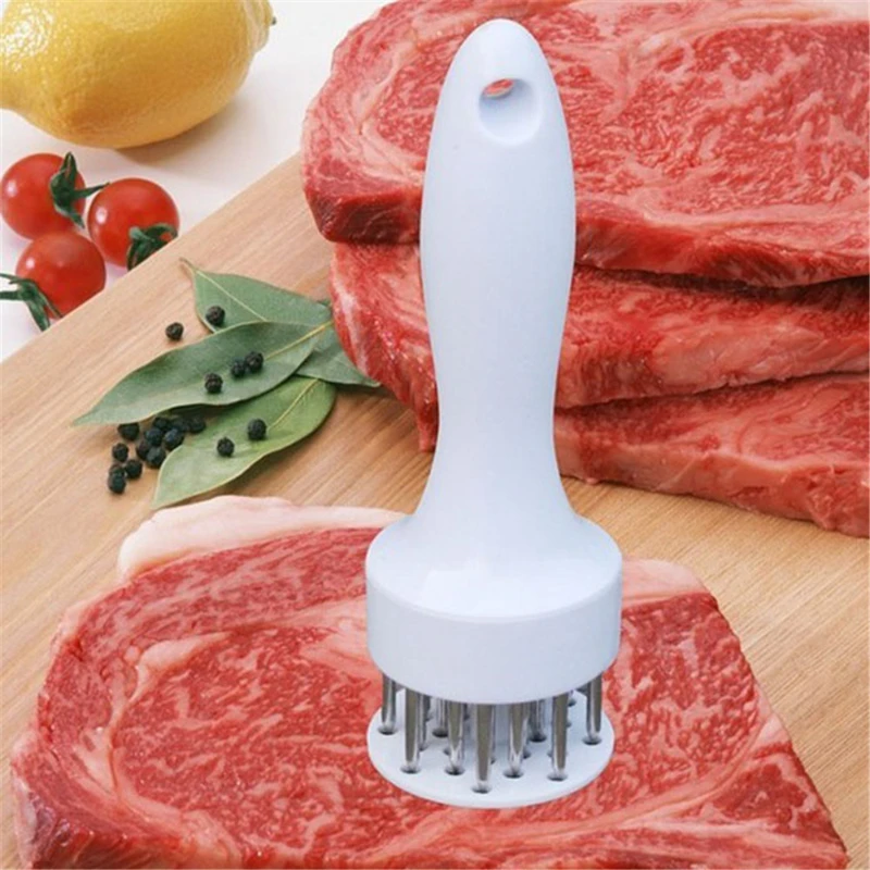 1Pc Hot Sale Top Quality Profession Meat Meat Tenderizer Needle With Stainless Steel Kitchen Tools Cooking Accessories ZXH