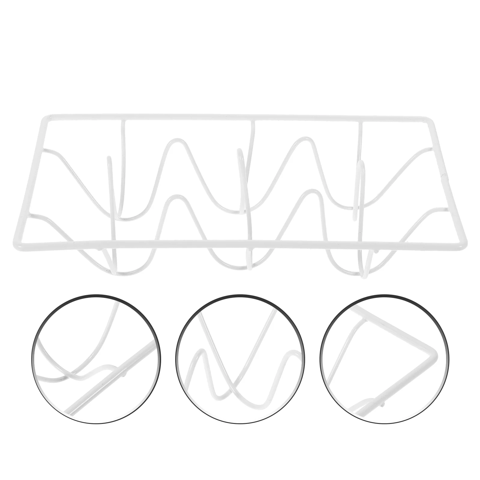 

Egg Tray Organizer for Refrigerator Holder Shelf Dispenser Wrought Iron Fridge Storage Home